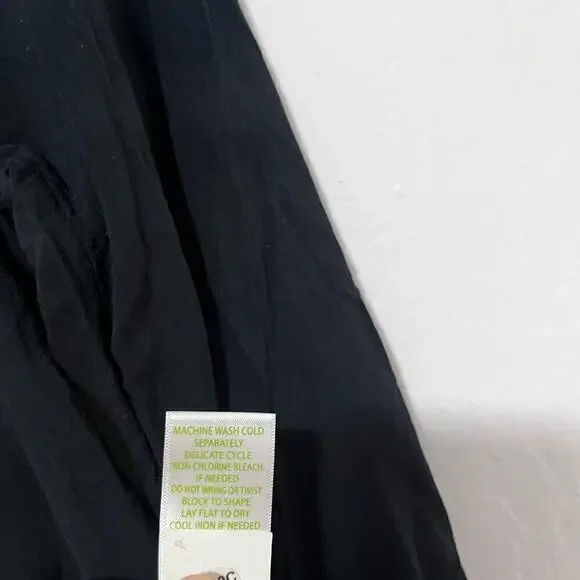 Lilly Pulitzer‎ Lightweight Willa Top Size XS Black Onyx Black Vacation Resort